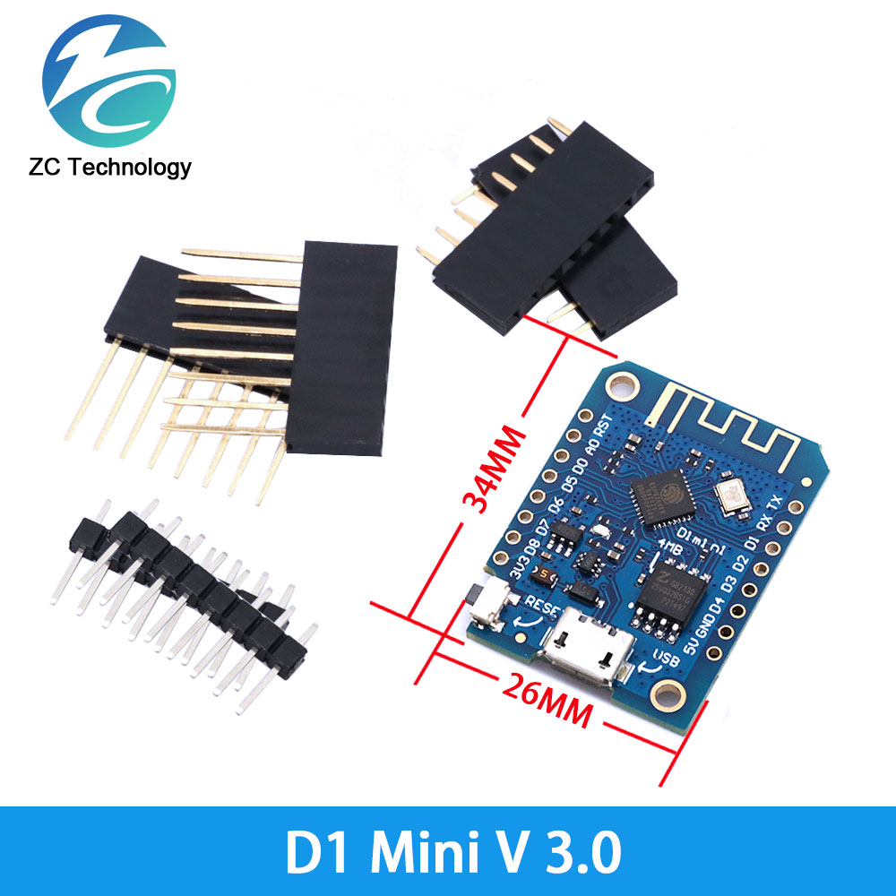 D1 Mini ESP8266 ESP-12F CH340G - Wemos D1 review and price