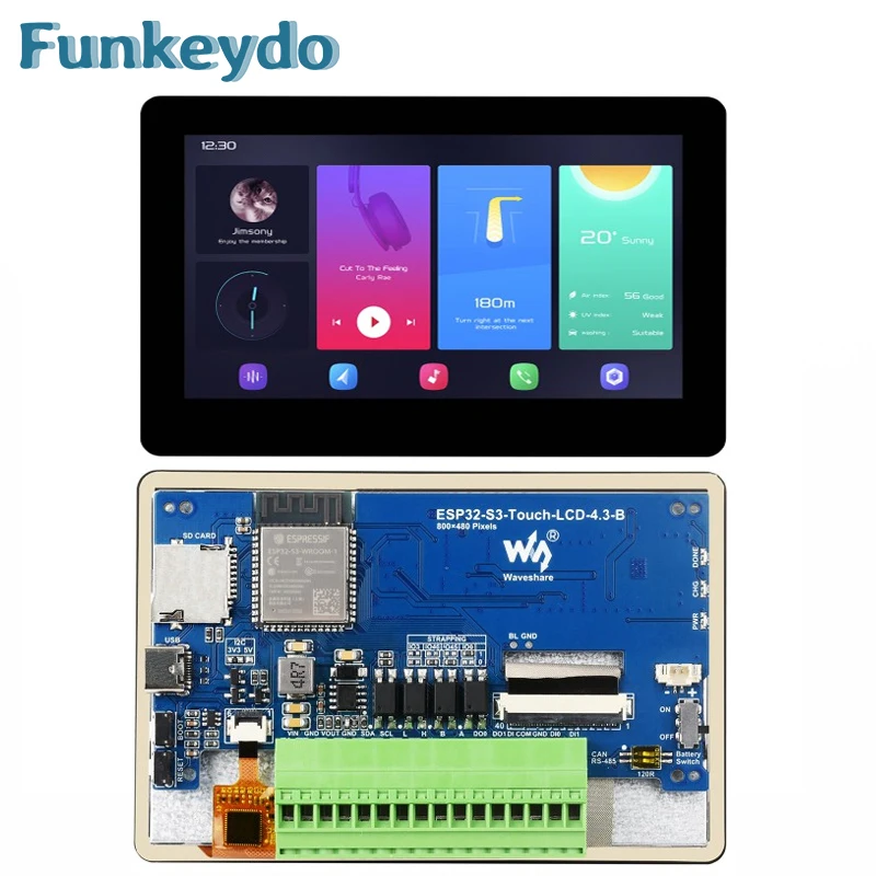 Waveshare ESP32-S3 4.3 inch IP - Lolin S3 review and price
