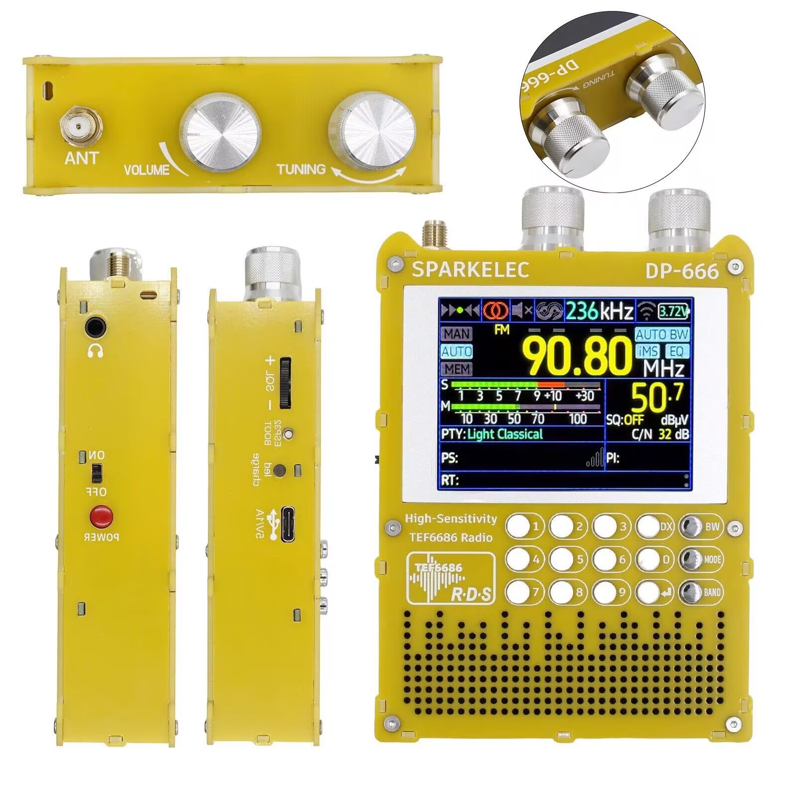 New DP-666 TEF6686 Radio High  - Devkitc review and price